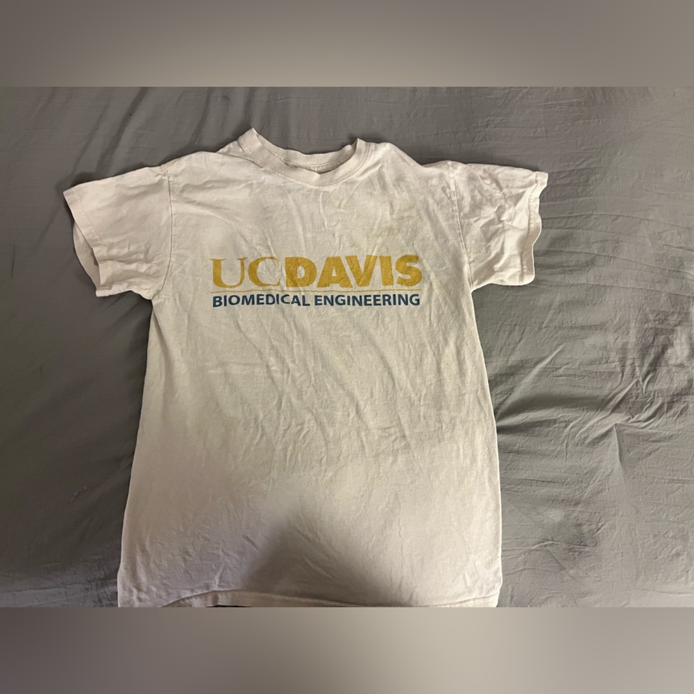 Cream UC Davis Biomedical Engineering, Gildan, Small